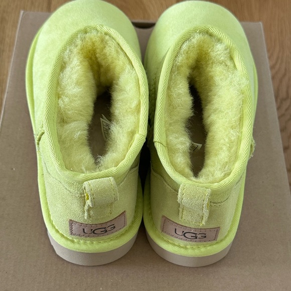 UGG Classic Ultra Mini in Yellow. New, with tags and box. - Picture 2 of 7